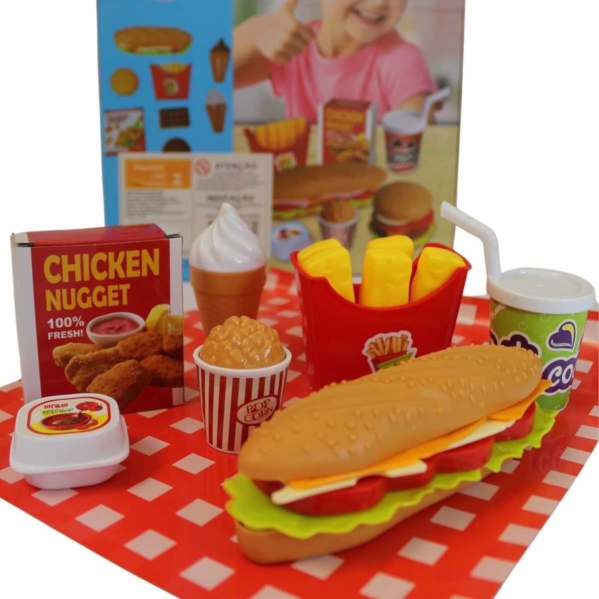 Brinquedo Kit Cozinha Infantil Menina Unitoys Fast Food - 2