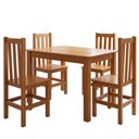 Ver imagem 4 de Conjunto Mesa de Jantar 90 x 75 cm com 4 Cadeiras - Mel