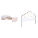 Ver imagem 1 de Cama Infantil Moldura Casinha para Colchão 0,88 x 1,88 Rosa/Branco