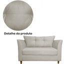 Ver imagem 5 de Namoradeira Poltrona Recepção Sala Escritório Isis Suede Cor:bege