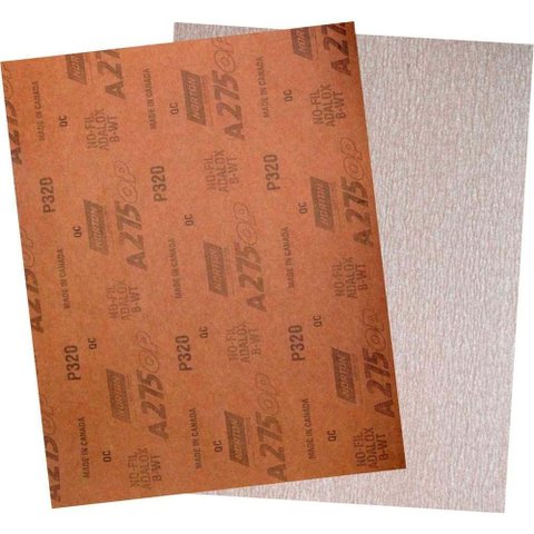 Lixa Folha Nofil a-275 Champagne Grao 320 Pacote com 50 Lixas Norton