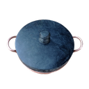 Ver imagem 1 de Panela em Pedra Sabão com Alça de Cobre Número 8 Curada