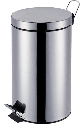 Lixeira com Pedal e Balde Interno Ágata Inox 5 Litros Mor - Cinza - 3