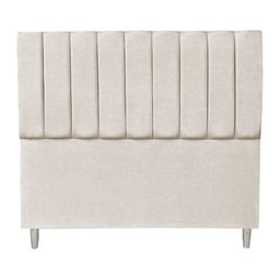 Kit Cabeceira e Calçadeira Baú Casal 1,40m Londres Suede Bege Dal Poz Estofados - 4