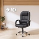 Ver imagem 7 de Cadeira de Escritório Presidente Fox Racer Base Cromada com Rodinha Cinza Ut-c300