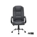 Ver imagem 1 de Cadeira de Escritório Presidente Fox Racer Base Cromada com Rodinha Cinza Ut-c300