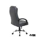Ver imagem 3 de Cadeira de Escritório Presidente Fox Racer Base Cromada com Rodinha Cinza Ut-c300