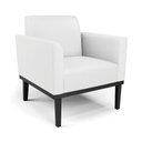 Ver imagem 1 de Poltrona Base de Madeira Fixa Preto Marisa Corino D03 - D’Rossi Branco