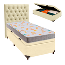 Ver imagem 1 de Kit Cabeceira + Cama Box Bau + Colchão Solteiro D20 D20 Inducol