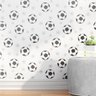 Papel de Parede Bolas de Futebol Preto Grão de Gente - 2