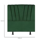 Ver imagem 3 de Cabeceira Estofada Cama Box Solteiro 100 Cm Louise Suede:verde