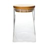 Pote Hermético de Vidro Borossilicato 350ml com Tampa Bambu - 1