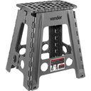 Ver imagem 1 de Banqueta Plástica Dobrável 450mm Cinza Vonder