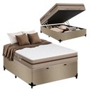 Ver imagem 1 de Cama Box Baú Casal Bioclassic com Colchão Molas Ensacadas Pillow Top Bege 138cm