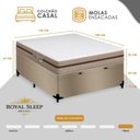 Ver imagem 6 de Cama Box Baú Casal Bioclassic com Colchão Molas Ensacadas Pillow Top Bege 138cm