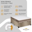 Ver imagem 4 de Cama Box Baú Casal Bioclassic com Colchão Molas Ensacadas Pillow Top Bege 138cm
