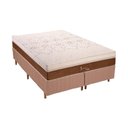Ver imagem 1 de Cama Box King: Colchão Molas Ensacadas Polar MasterPocket Jasmim + Base CRC Rústico Bege(193x203)