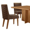 Ver imagem 7 de Mesa de Jantar Olímpia 90cm Mdf Canto Copo e com 4 Cadeiras Safira