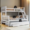 Ver imagem 4 de Treliche com Cama Casal Madeira Maciça e Aux Solteiro com Gavetas Woodstore