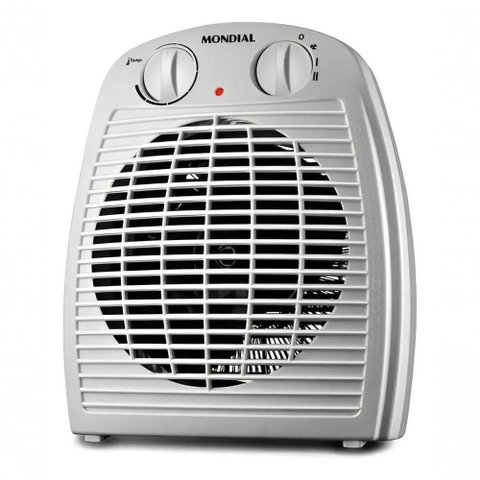 Aquecedor Mondial a-08 1500W com Termostato Branco e Cinza 220V