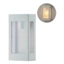 Ver imagem 1 de 5 Arandela Externa de Parede Retangular 25 Cm Branco E27 Zan89