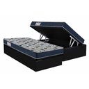 Ver imagem 1 de Cama Box Baú Solteiro: Colchão Ortopédico Ortobom D28 Iso 60 Super Firme + Base Crc Courano Black