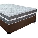 Ver imagem 5 de Cama Box Casal Suede + Colchão Anjos Black Graphite Molas Ensacadas 138x188x64cm Marrom