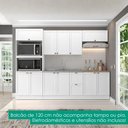 Ver mais imagens de Cozinha Armario 6 Peças Torre Quente Balcao para Pia 270 cm Unna Branco Poliman
