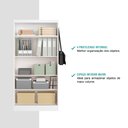 Ver imagem 4 de Armário Utilitário Escritório 2 Portas Branco Carraro