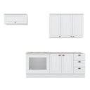 Ver imagem 4 de Cozinha Compacta 04 Peças com Aéreo Geladeira Amy Casa 812