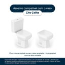 Ver imagem 4 de Tampa de Vaso Sanitário com Amortecedor City Pergamon (Bege Claro) para bacia Celite