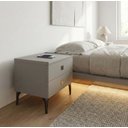 Ver imagem 6 de Mesa de Cabeceira Multifuncional Smart Vision: Carregador por Indução, Led Automático e Soft Close C