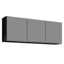 Ver mais imagens de Armário de Cozinha Modulado de Canto 7 Peças Cp23 Balcão com Tampo Preto/cinza - Lumil Lumil Móveis