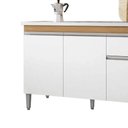 Ver imagem 4 de Balcão Gabinete de Pia para Cozinha sem Tampo 120cm Tatiane Amêndoa/branco- Mabe Magazine