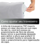 Kit 4 Travesseiros Cabra de Óculos Macio Confortável Antialérgico - 6