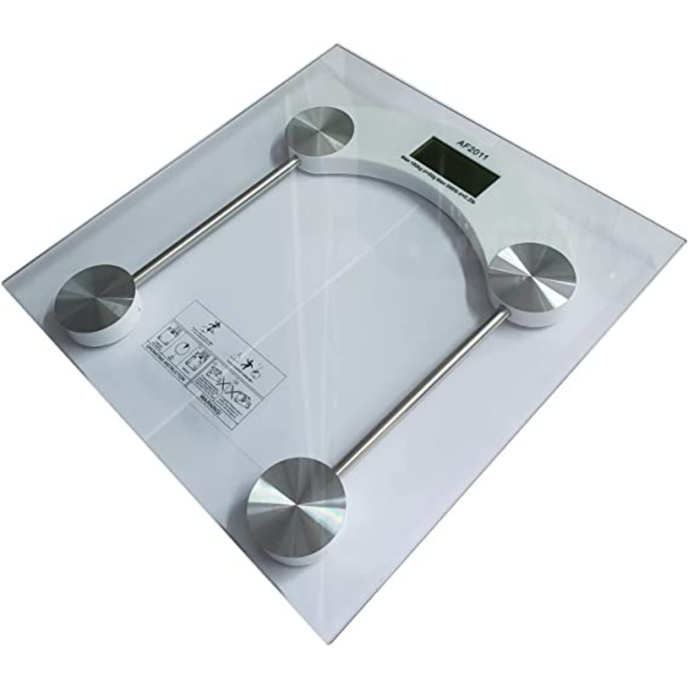 Balança Humana Digital De Banheiro Vidro Temperado 180kg