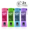 Ver imagem 2 de Mini Liquidificador Portátil Bateria Recarregavel - Rosa