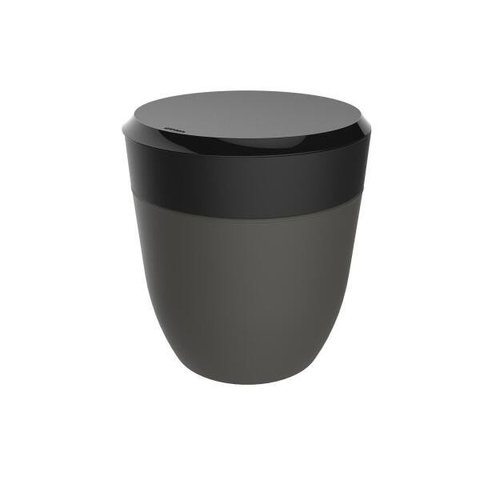 Lixeira Cesto De Lixo Prata 2,5L Banheiro Lavabo Crippa