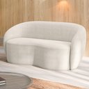 Ver imagem 1 de Sofá Decorativo 1,80cm 2 Lugares Íbis Bouclê Off White G33 - Gran Belo