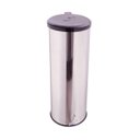 Ver imagem 1 de Lixeira Redonda Inox Com Pedal Esfera Tampa Plástica 30L