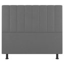 Ver imagem 4 de Cabeceira Cama Box Casal Queen 160Cm Suede Cinza Claro