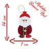 Kit 12 Enfeite Árvore Natal Pendente Papai Noel Boneco De Neve Rena 14cm - 3