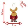 Kit 12 Enfeite Árvore Natal Pendente Papai Noel Boneco De Neve Rena 14cm - 2