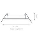 Ver imagem 2 de Plafon LED Embutir Quadrado 12W Blumenau