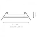 Ver imagem 2 de Plafon LED Embutir Quadrado 24W Blumenau