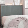 Cabeceira Solteiro 0,90m Ravenna Veludo - Pallazio - Cinza Chumbo - 2
