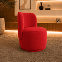 Ver imagem 1 de Poltrona Decorativa Bia Orgânica Suede Recepção Sala Estar Quarto