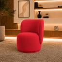 Ver imagem 3 de Poltrona Decorativa Bia Orgânica Suede Recepção Sala Estar Quarto