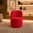 Ver imagem 2 de Poltrona Decorativa Bia Orgânica Suede Recepção Sala Estar Quarto