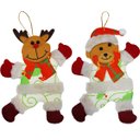 Ver imagem 1 de Kit 10 Enfeites Natalino Decoração Árvore de Natal Urso Rena
